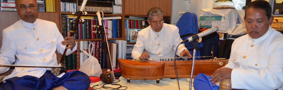 Khmer Traditional MusicKhmer music is often divided into three categories: (1) pin peat, the ceremonial music of the former royal courts...
To learn more, click on the image.
